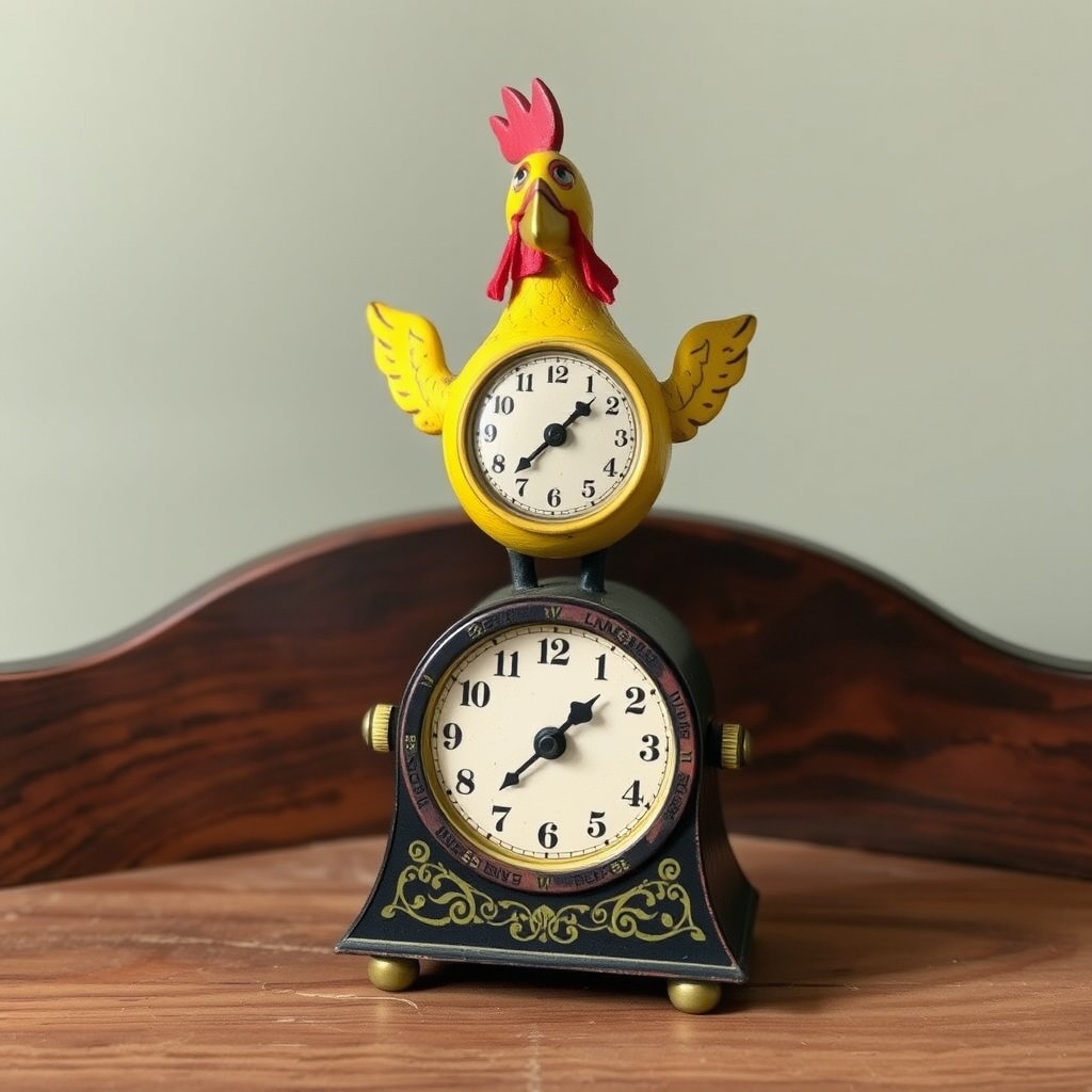Authentication checklist for a vintage wind-up chicken toy